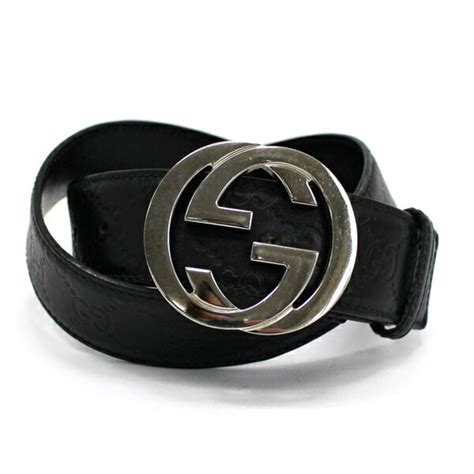 gucci 114984 212956 100 brown|Belt with interlocking G buckle .